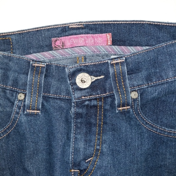 ⬇️$15 Levis dark wash jean shorts sz 7 - Picture 5 of 7